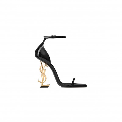 YSL OPYUM SANDALS IN PATENT LEATHER 5576621TV1A1000